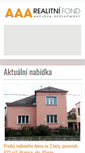 Mobile Screenshot of aaarealitnifond.cz